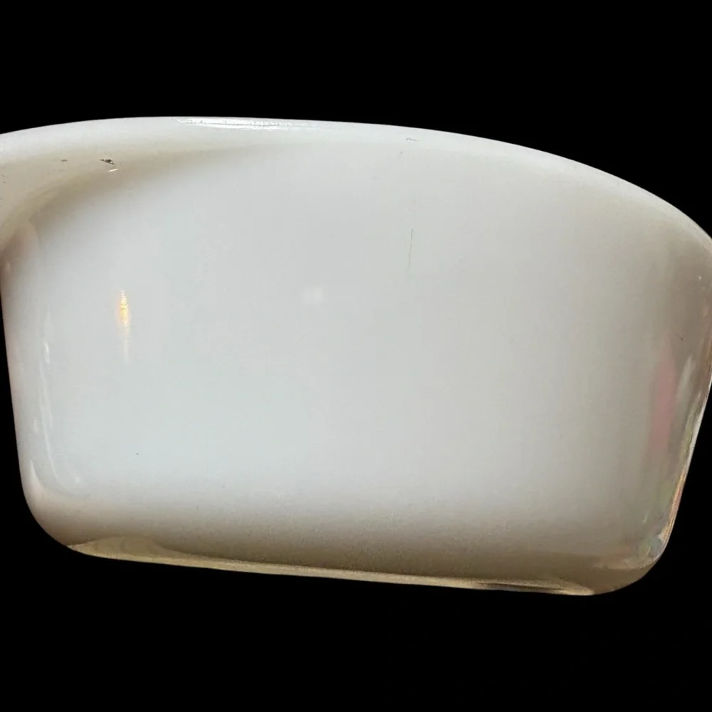 Glasbake milk glass
